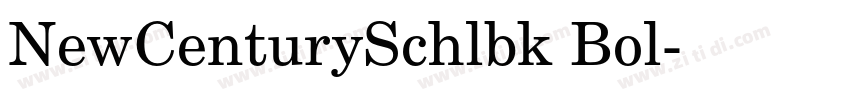 NewCenturySchlbk Bol字体转换